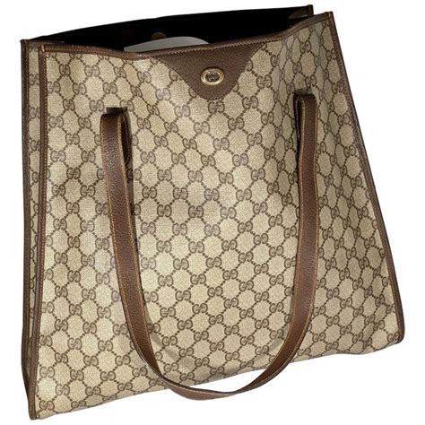 brown gucci cloth bag|brown vintage gucci shoulder bag.